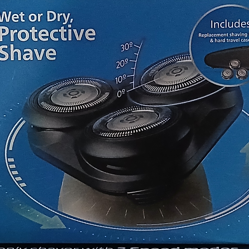 Protective Shave Electric Razor - Black